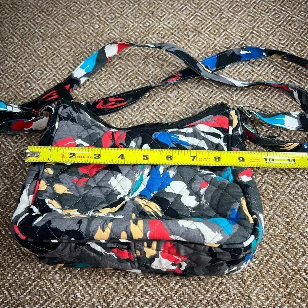 Vera Bradley Mini Crossbody Colorful Splash Color Paint Boho Casual Beach EUC